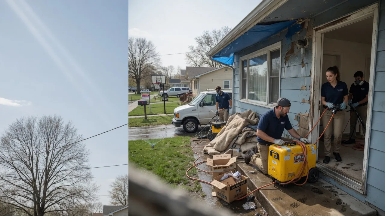 Basement Flood Cleanup in La Madera, NM near me